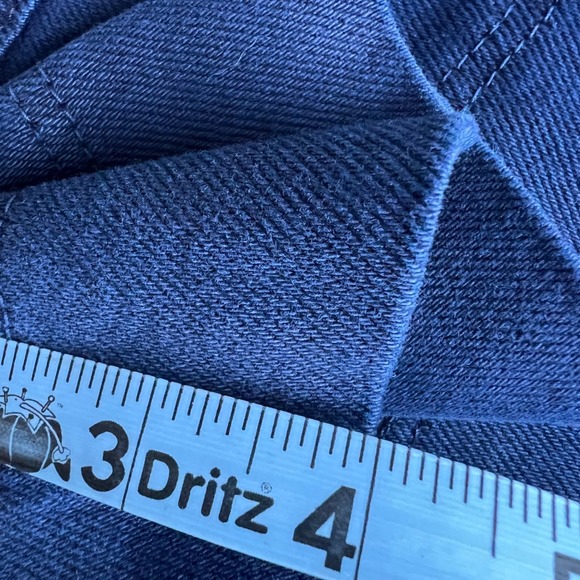 Ted Baker London Danikii High Waisted Denim Shorts Navy Blue Tie Waist Size 32 - Picture 13 of 16